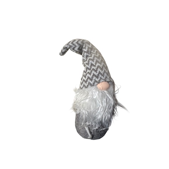 Other - Gray White Gnome Figurine Whimsical Nordic Scandinavian Home Decor Accent